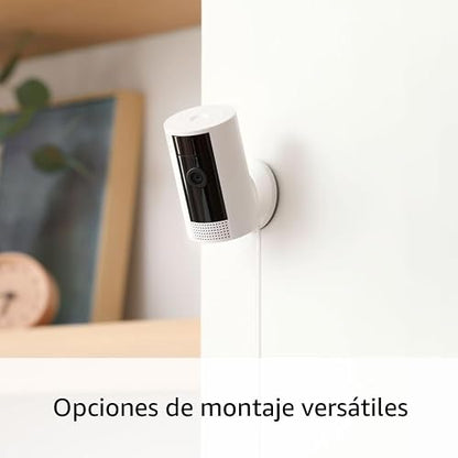 Nueva Ring Indoor Cam color blanco con cable de alimentación USB-A a micro-USB de 3 m (10 ft)