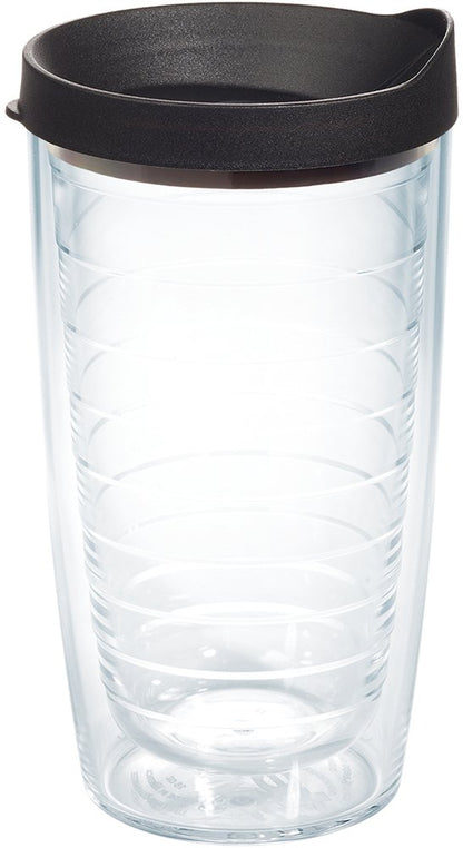 Tervis Juego de 4 Vasos Térmicos 473 ml Transparentes - negro (black lid) - 16 onzas