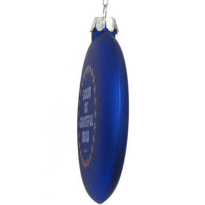 Kurt Adler GD4143 Glass Grateful Dead Disc Ornament, 100mm