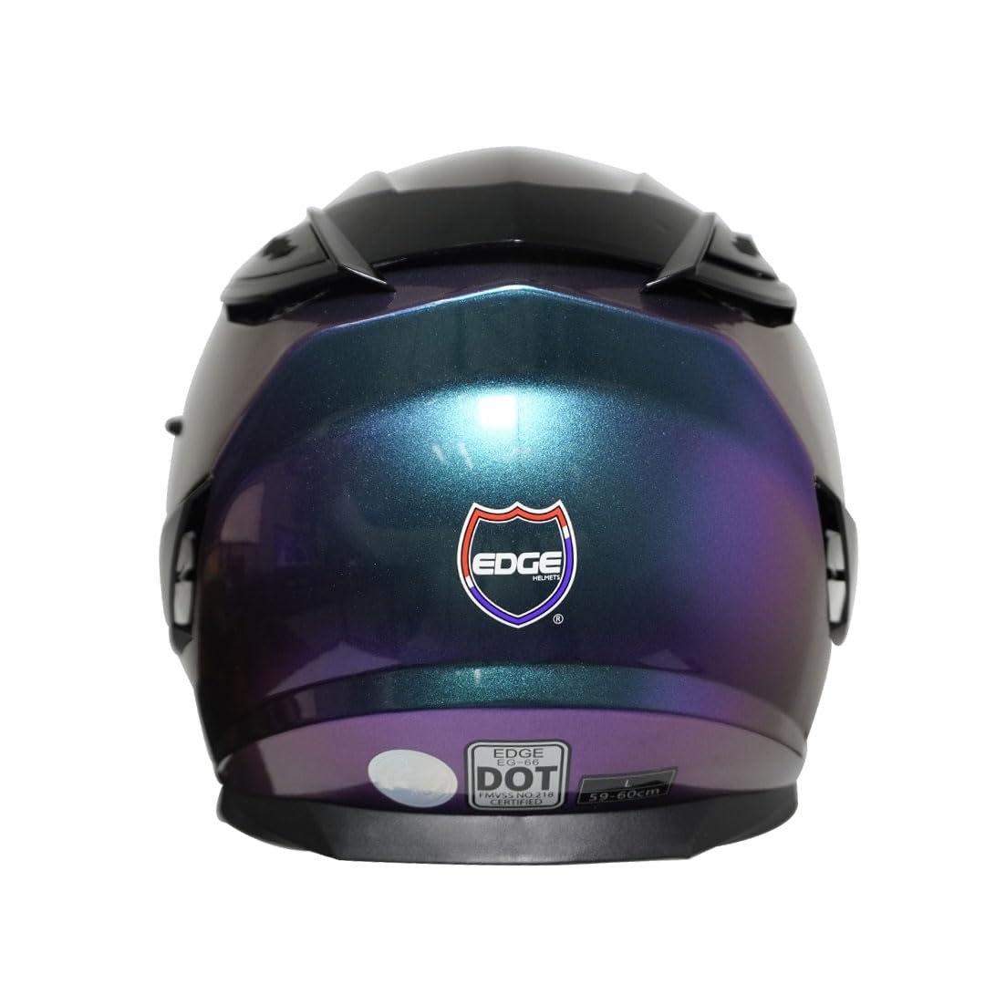 Casco ABATIBLE Edge Modelo X5A Visor Doble ANTIVAHO Certificado Dot Moto - Cascos Motocross Pegatina Pegatinas Protector Mujer y Hombre