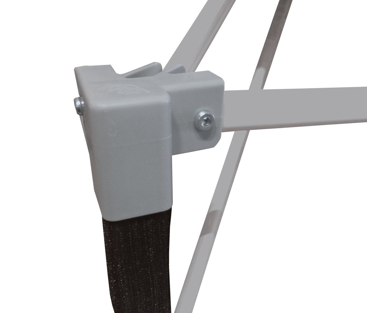 E-Z UP Ambassador Instant Shelter Toldo, 10 x 10 pies, Bolsa de Rodillo y Juego de 4 Puntas de Acero, Gris