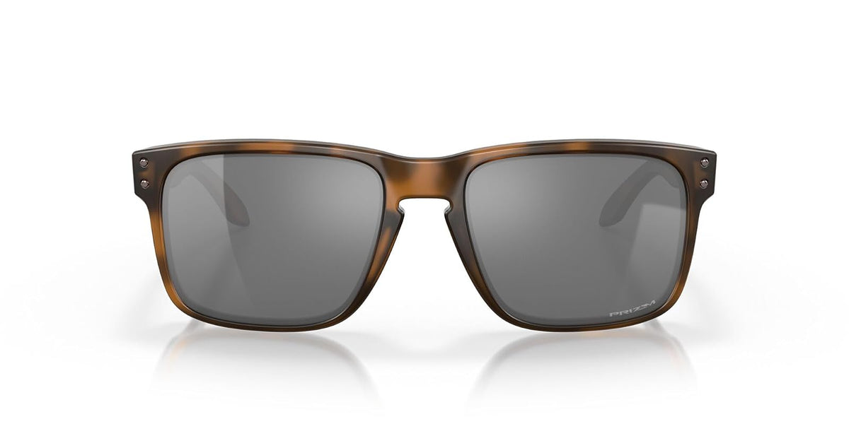 Oakley Holbrook Iridio Sport anteojos de sol, Matte Black/Positive Red Iridium, Talla unica - MATTE BROWN TORTOISE