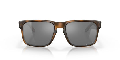 Oakley Holbrook Iridio Sport anteojos de sol, Matte Black/Positive Red Iridium, Talla unica - MATTE BROWN TORTOISE