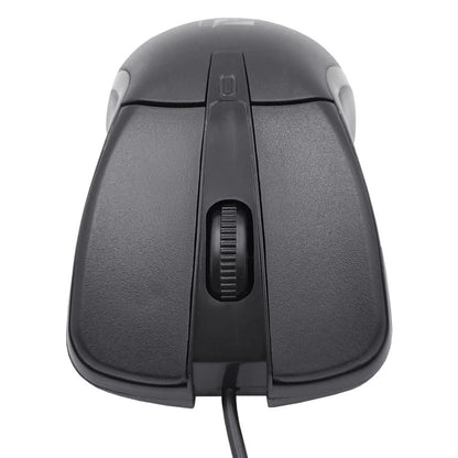Kit de Teclado Multimedia alámbrico Texturizado y Mouse 18-8323