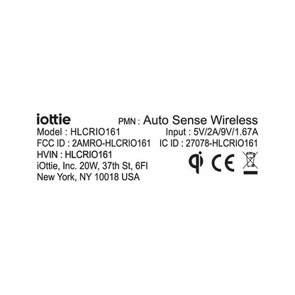 iOttie Auto Sense Qi - Cargador inalámbrico para Automóvil, Soporte de teléfono con sujeción automática con Carga inalámbrica para Google Pixel, iPhone, Samsung Galaxy, Huawei, LG y Otros teléfonos
