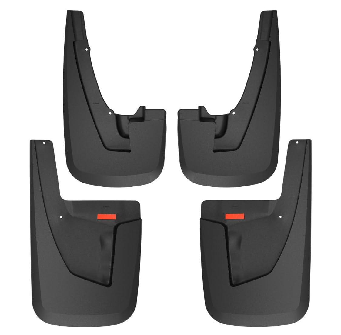 Husky Liners Protectores de Lodo Delantero y Trasero 58526 para Ford F-150 2021-2023 sin Raptor, Negro, 4 Piezas