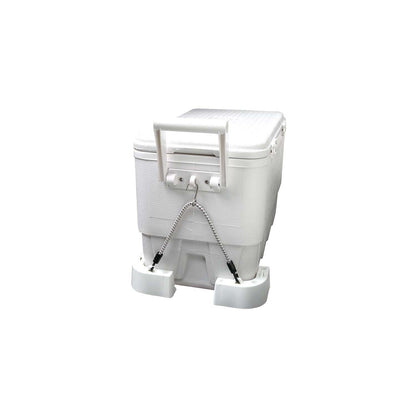 Attwood 14137-7 Kit de montaje para enfriador, 4 piezas de esquina, 2 correas elásticas de conexión rápida, resistente a la corrosión