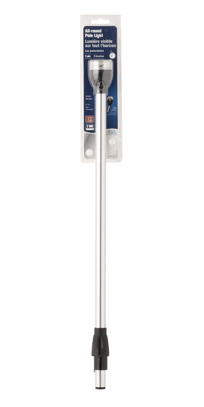 attwood 5530-24A7 - Luz de poste LED para barco marino de 24 pulgadas