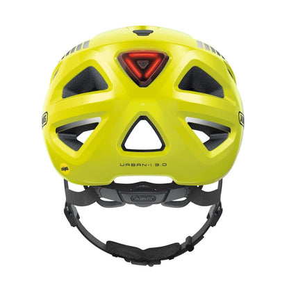 ABUS Stadthelm Urban-I 3.0 MIPS - Fahrradhelm mit Aufprallschutz, Rücklicht, Schirm und Magnetverschluss - für Damen und Herren