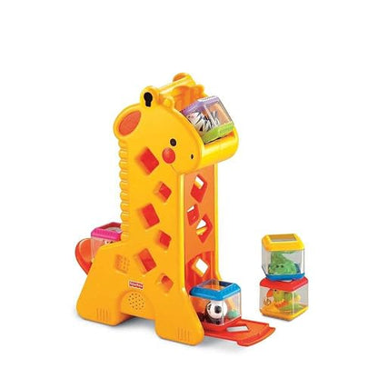 Mattel Fisher-Price Juguete para Bebés Jirafa Bloques Divertidos Desarrollo Sensorial y Motricidad para bebés de 6 Meses en adelante