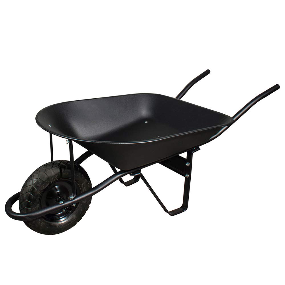 Foy CAF404 Carretilla con bastidor metálico 4 Ft3 llanta neumática reforzada de 4 capas