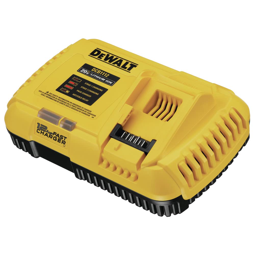DEWALT Cargador de batería, 20 V + cargador rápido Flexvolt (DCB1112)
