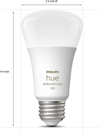 Philips Hue Set de 3 focos WCA 9.5w + Hue Bridge + Boton Inteligente