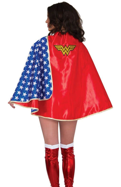 Rubies DC Comics Deluxe Wonder Woman - Capa de disfraz para mujer para fiestas temáticas y Halloween, talla única - Wonder Woman
