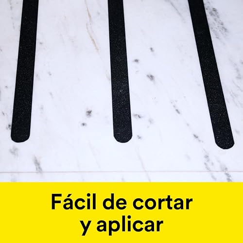 SAFETY-WALK 3M Cinta Antiderrapante Negra 1 rollo de 25.4mm x 4.57m | Ideal para zonas de alto tráfico, Uso general, Interior y exterior, Fácil de usar, cortar y colocar, Resistente