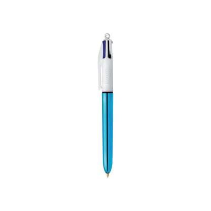 BIC 4-Color Shine Metallic Ball Pen, Medium Point (1.0 mm), Assorted, 2-Pack