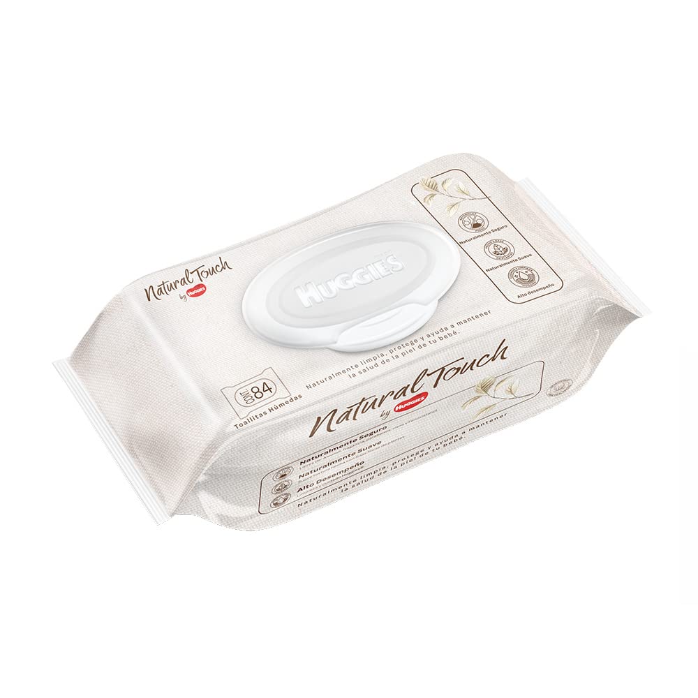Huggies Natural Touch Toallitas Húmedas Para Bebé, Caja Con 504 Piezas (6 Paquetes De 84 Piezas c/u)