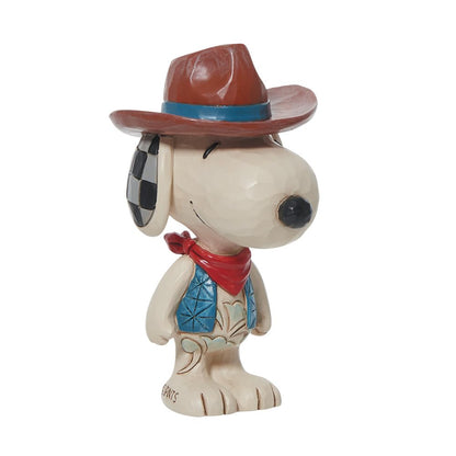 Enesco Jim Shore Peanuts Snoopy Cowboy Mini