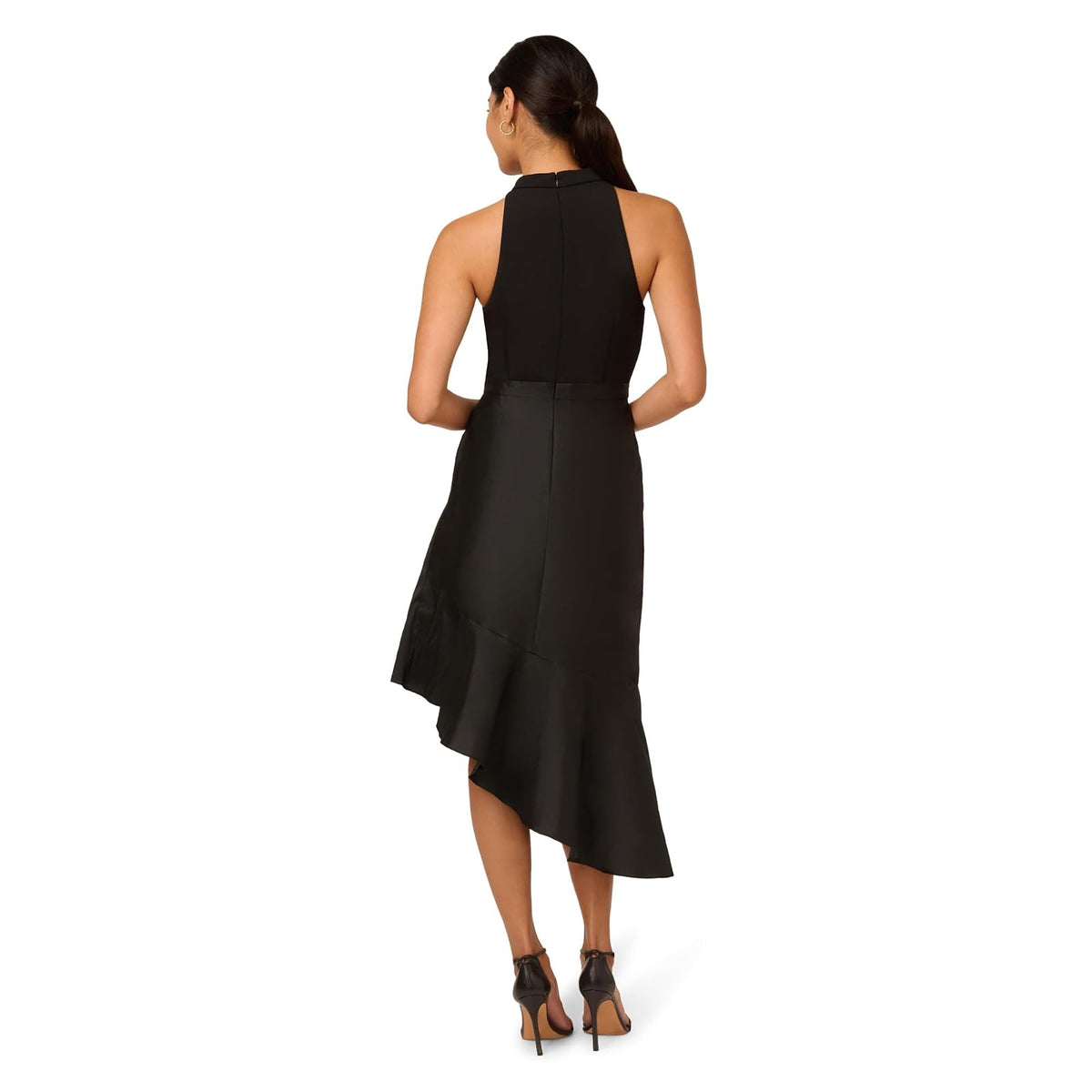 Adrianna Papell Crepe Combo Taffeta Dress Vestido para ocasión Especial Mujer