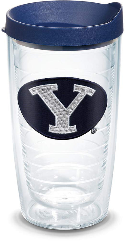 Tervis Vaso con Tapa, Diseños de Equipos Universitarios NCAA - Brigham Young Univ - 473,18ml - Transparente