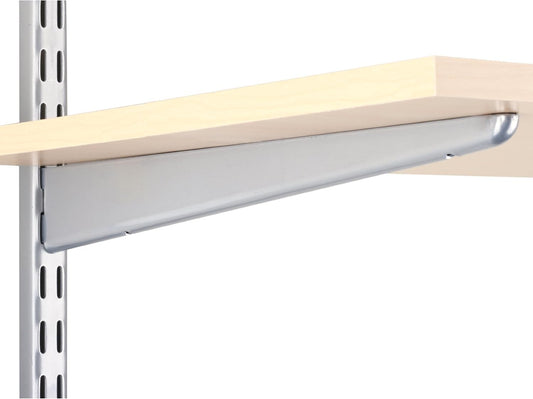 Knape & Vogt John Sterling Dual Trak - Soporte Ajustable para Estante de Madera, 14 Pulgadas, Platino, 0122-14 PM, 14 Pulgadas