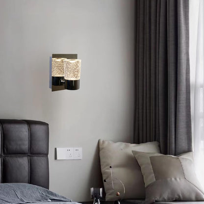 Tecnolite - Lámpara de Pared Arbotante Cristal LED 5.5 W, Luz Cálida Brillante, No atenuable