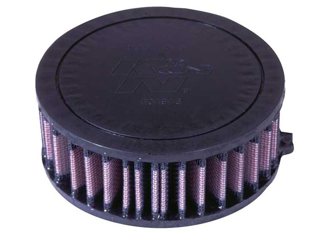 K&N Filtro de aire del motor: alto rendimiento, premium, filtro de aire Powersport: compatible con Yamaha (XVS650, V-Star, Custom, Silverado, Classic, Midnight Custom, XVS400 DragStar, XVS650A) YA-6598