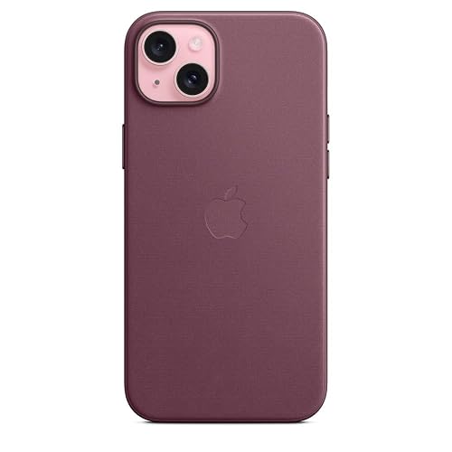 Funda de FineWoven con MagSafe para el iPhone 15 Plus - Rojo Mora