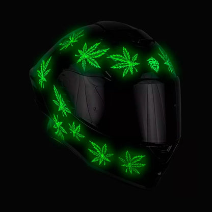 KOV Casco Buster Mary Jane Negro Mate Brilla EN LA Oscuridad para Moto Certificado Dot