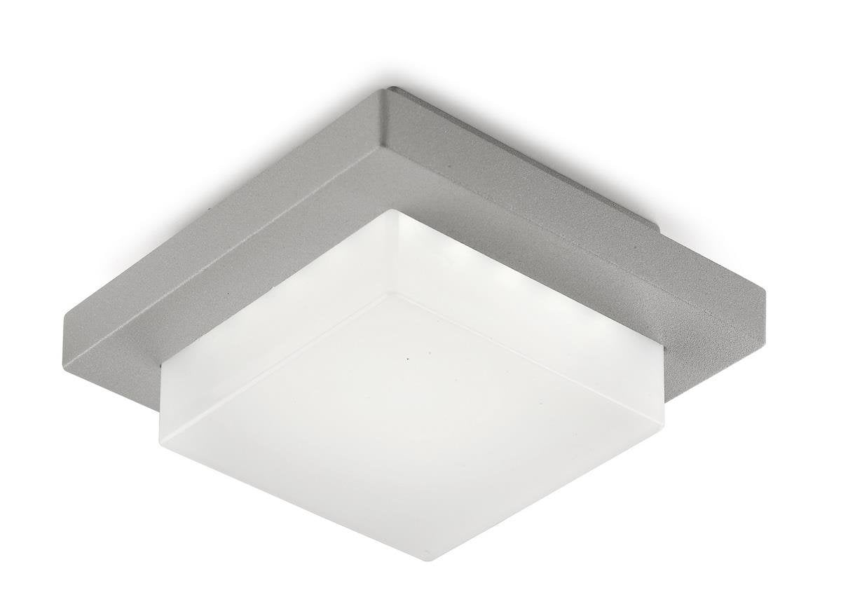 Leds C4 11657 Jep Luminario para Exterior, 25 Led SMD 3000 K (Equipo Incluido), 3.5W, Gris
