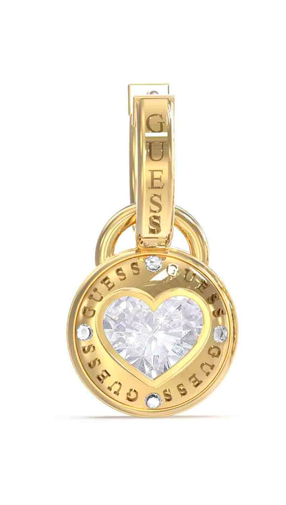 GUESS Aretes para mujer rolling hearts