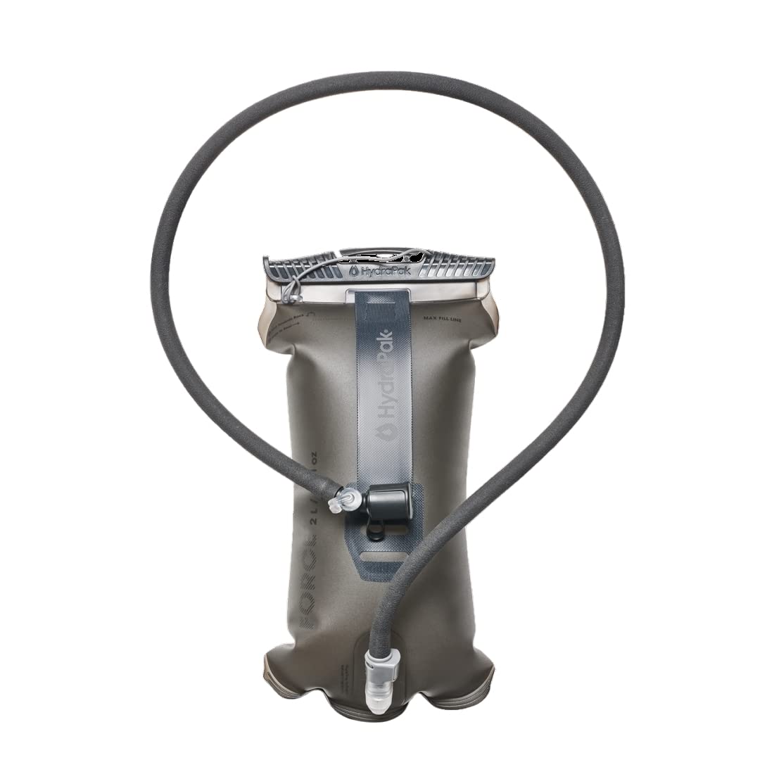 HydraPak Force (depósito de hidratación de 2 L o 3 L) – Vejiga de agua ultra duradera para paquete de hidratación, tubo aislado y cubierta antipolvo, válvula de mordida autosellante, a prueba de fugas, totalmente reversible, apto para lavaplatos