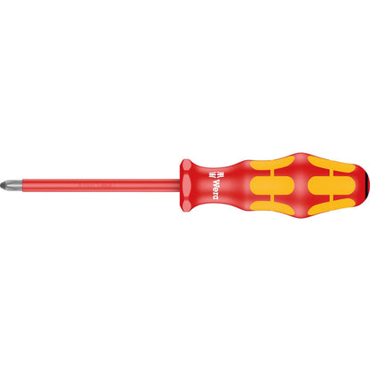 Wera Kraftform Plus VDE 162i Desarmador Aislado Phillips #1, 6" - Pozidriv - Pozidriv, PZ 1 Head, 3-1 - 8" Blade