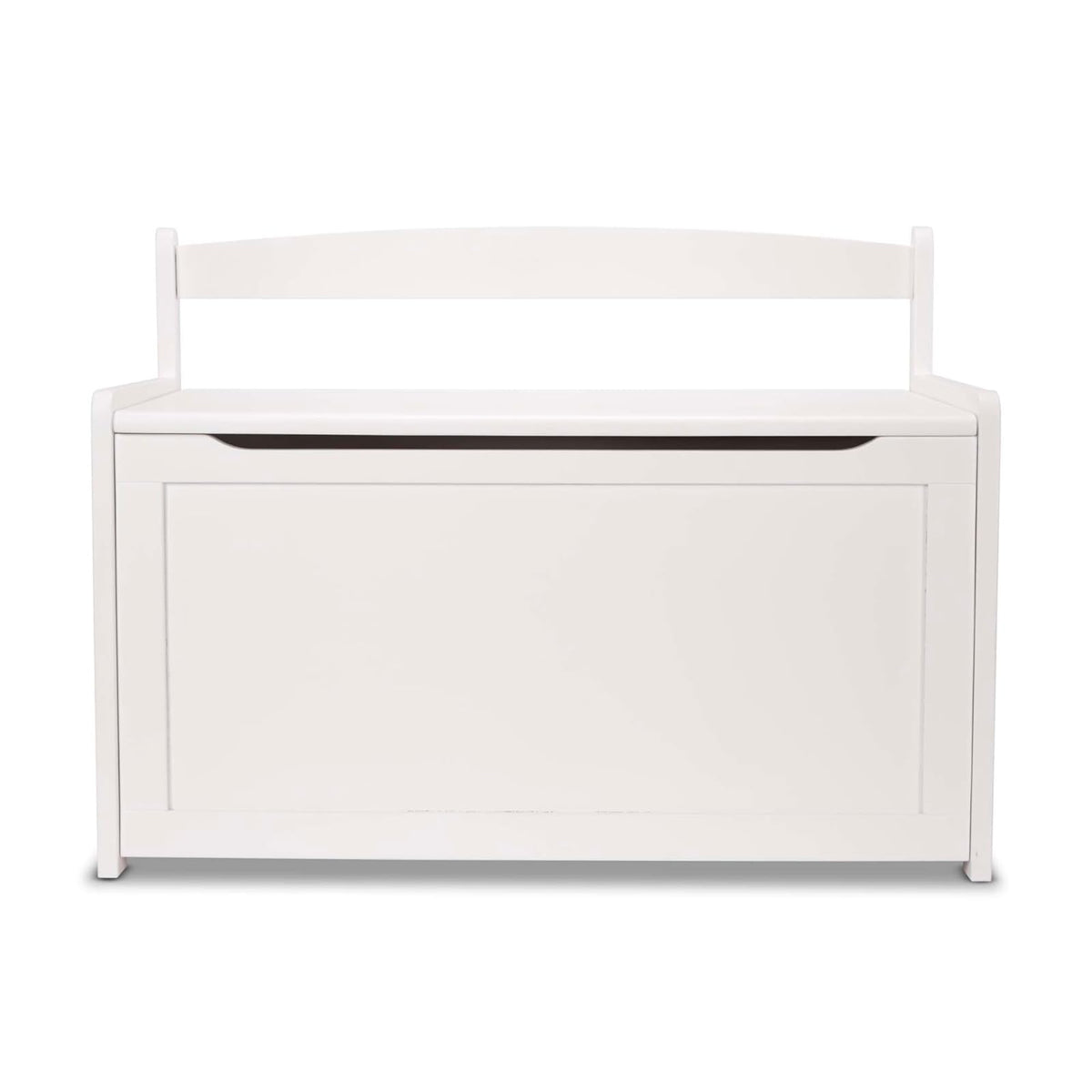 Melissa & Doug Baúl de Madera para Juguetes, Baúl de Madera Resistente, 2.3 Metros Cúbicos de Almacenamiento, Fácil de Armar, Blanco