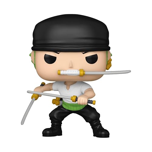Funko Pop! Animation: One Piece - Zoro - 1 in 6 Chance of Rare Chase | Mercancía Oficial de Anime - Figura de Vinilo Coleccionable para Decoración - Regalo de Cumpleaños para Fans