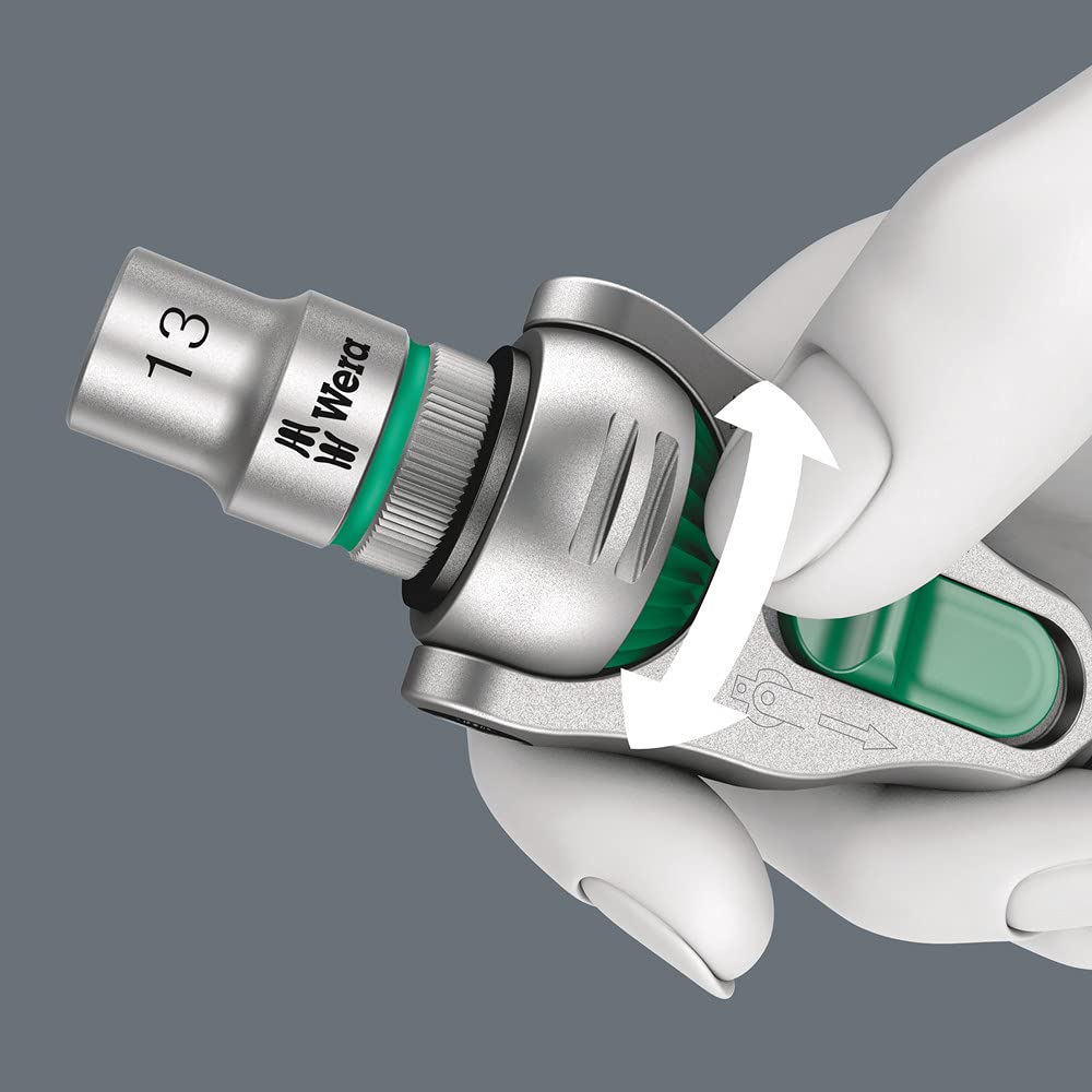 Wera 8100 SA 2 Zyklop Juego de carraca métrica de 1/4 pulgadas, 41 piezas