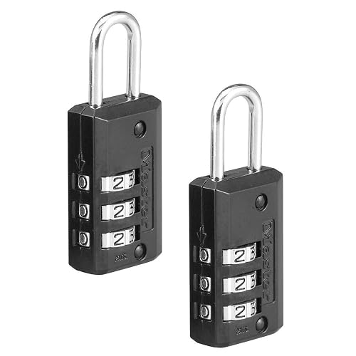 Master Lock 646T Candado para Equipaje de Combinación Reprogramable a 3 Dígitos