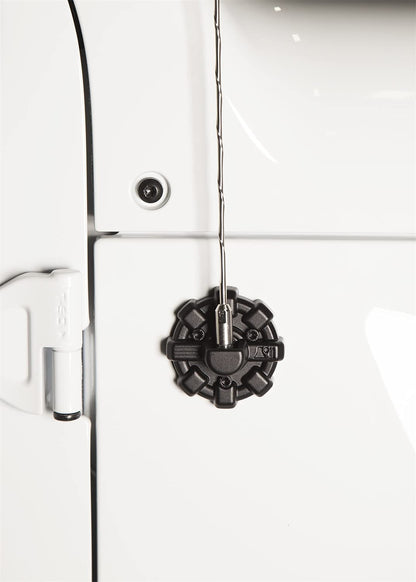 Rugged Ridge - Base de Antena Elite, Color Negro | 17212.13 | Compatible con Jeep Wrangler JK/JL 2007-2024; Jeep Gladiator JT 2020-2024