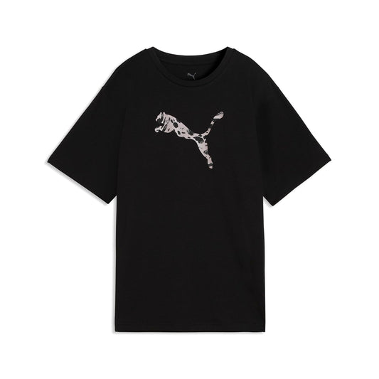 PUMA Essentials Graphic Animal Playera Relaxed Mujer - M - Negro