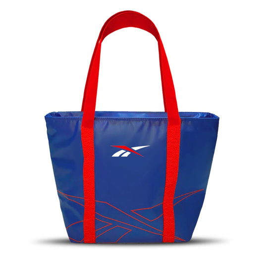 Reebok - Bolsa Tipo hielera, Capacidad de 24 latas, Color Azul/Rojo