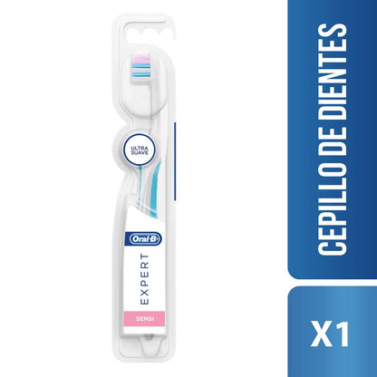 Oral-B Cepillo De Dientes Cerdas Extra Suaves Expert Sensi 1 Unidad + Oral-B Hilo Dental Pro-Salud Multibeneficios 50 m