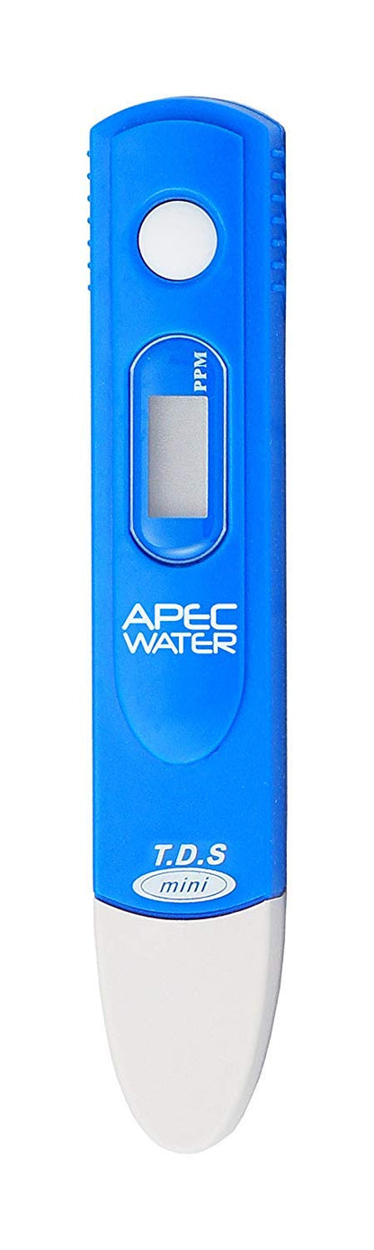 APEC TDS - Medidor digital de calidad de agua TDS con estuche de transporte, rango de medición de 0 a 1999 ppm, resolución de 1 ppm, precisión de lectura +/- 2%