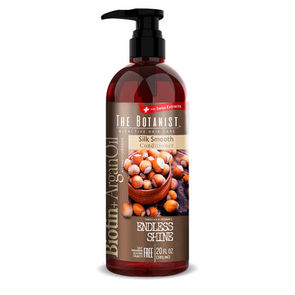The Botanist Acondicionador Biotin Argani Oil 591 ml + Champú Aceite de Romero 591 ml