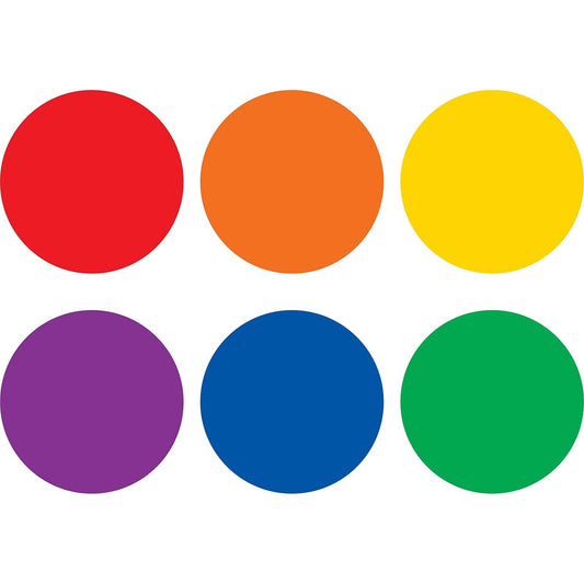 Teacher Created Resources Marcadores de Piso Círculos Coloridos 4 Pulgadas