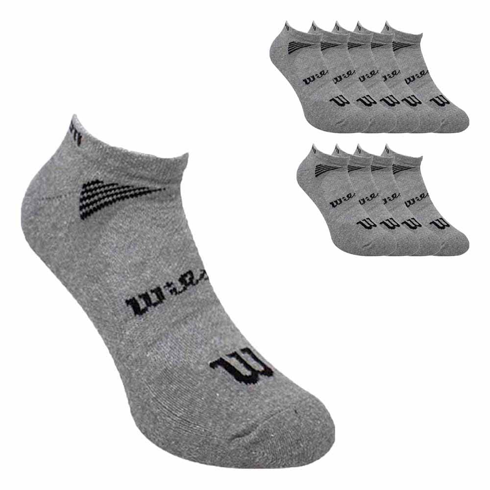 Wilson 10 Piezas Tin para Hombre, Afelpado, Color Gris, Talla de 25 - 29 cm, 8791