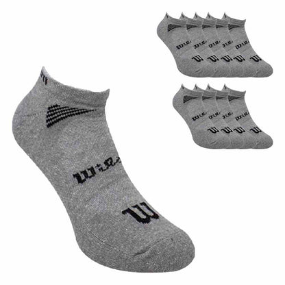 Wilson 10 Piezas Tin para Hombre, Afelpado, Color Gris, Talla de 25 - 29 cm, 8791