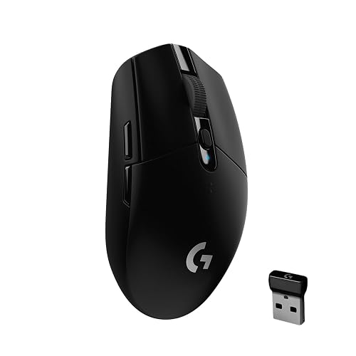 Logitech G305 Lightspeed Mouse Gamer Inalámbrico, Sensor Hero 12K, 12,000 dpi, Batería de 250h, 6 Botones Programables, Memoria Integrada, PC/Mac - Negro