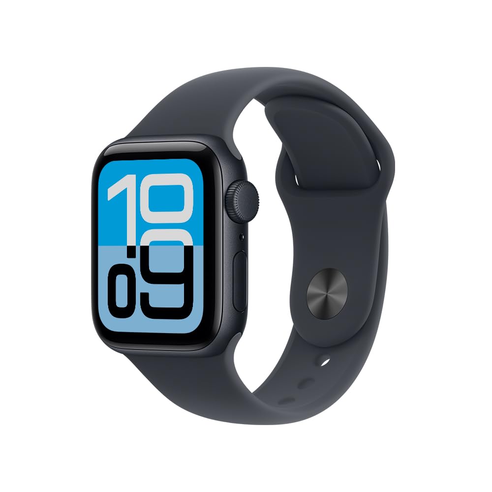 Apple Watch SE 3 Reloj Inteligente GPS - Medianoche - Correa deportiva color medianoche - Caja de 40 mm - M - L