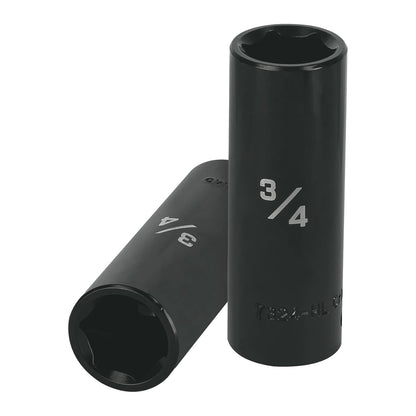 Truper Dado Largo de Impacto 6 Puntas, Cuadro 1/2" - 3 - 4"