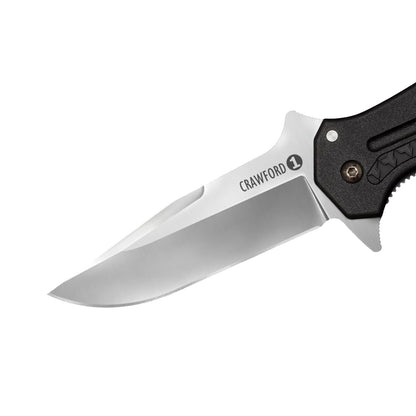 Cold Steel Crawford Modelo 1 3.5 pulgadas 4034SS - Cuchillo plegable táctico con mango Zy-Ex, de 4.9 pulgadas, color negro, en caja